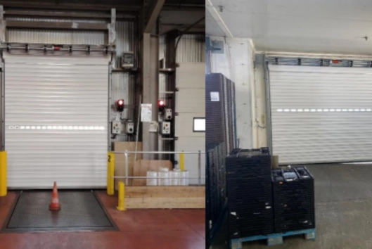 mcd 27 installation de fermetures industrielles a caen 14 remplacement portes par rideau 1